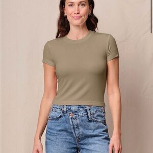 Stateside fine rib baby tee